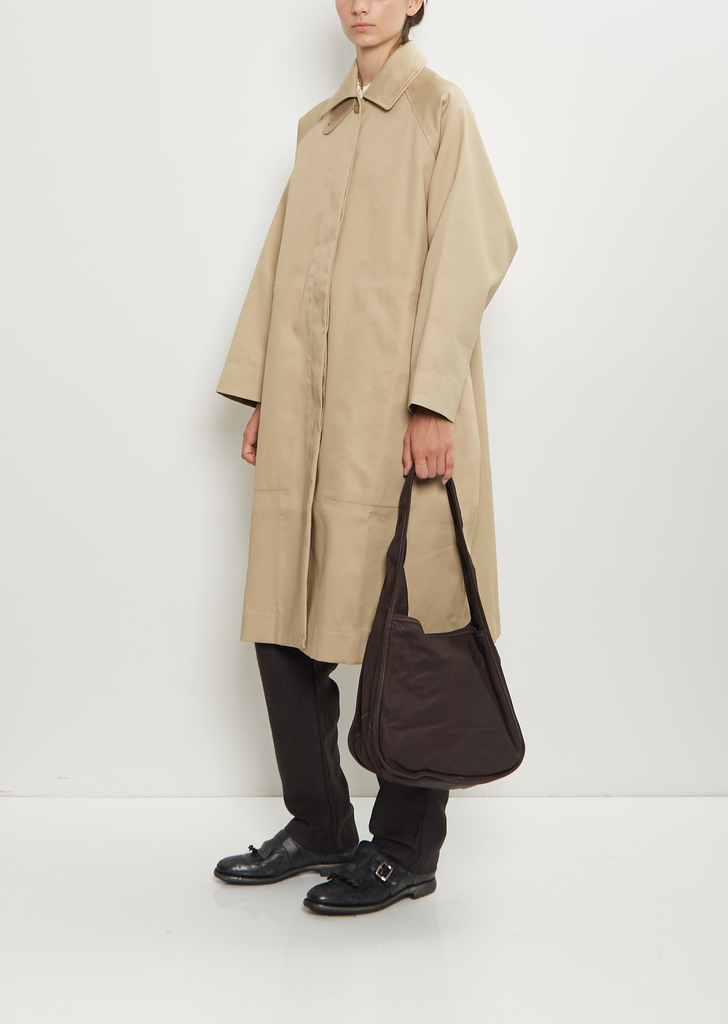 Hobo Leather Bag — Dark Brown