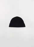 Wool Beanie — Midnight Black