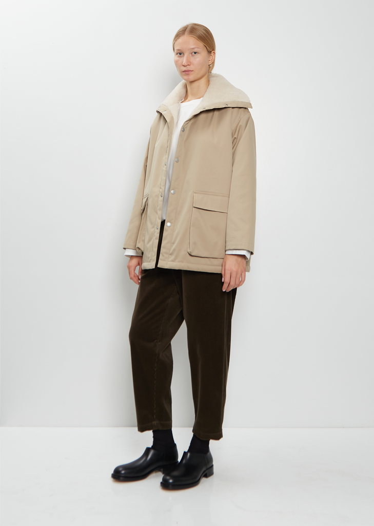Boa High Neck Cotton Jacket