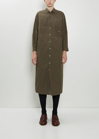 Breathing Cotton Shirt Dress