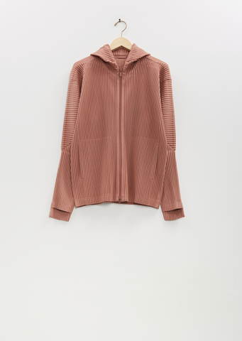 Zip Up Pleated Blouson
