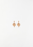 Hydrangea Petal Earrings with Diamonds