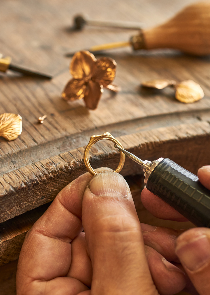 Hydrangea Petals Ring