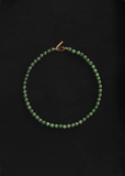 Tiny Jade Boule Collar 15"