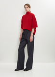 Washed Cotton Straight Jeans