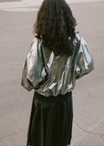 Foiled Cotton Bomber Jacket