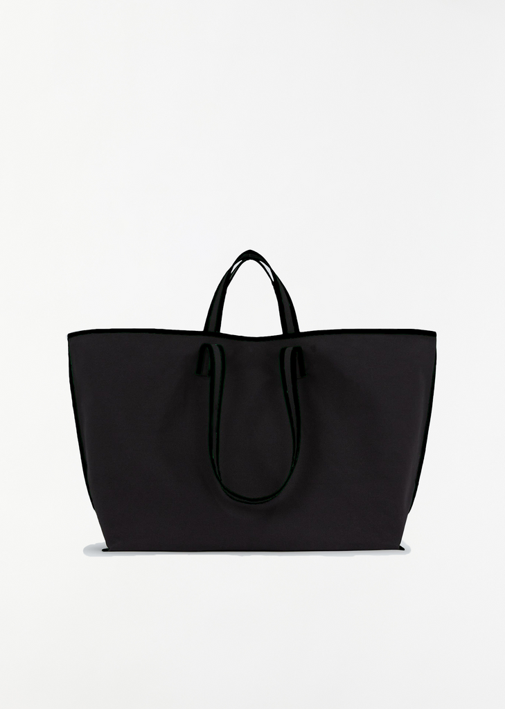 Canvas Tote — Black / Oil Black