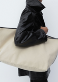 Canvas Tote — Beige / Oil Black