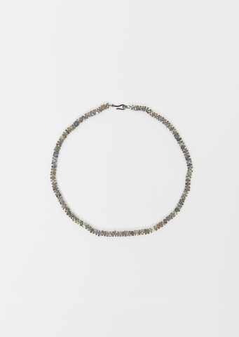 Labradorite Beaded Necklace, 45cm