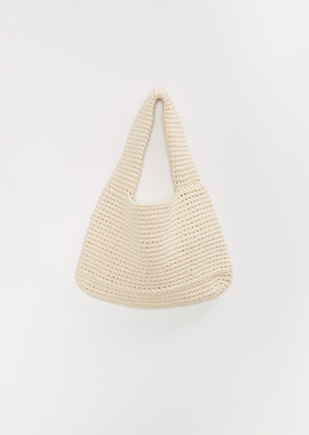 Pima Cotton Crochet Jersey Bag
