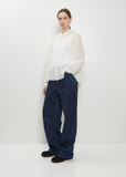 Cotton Silk Lawn Blouse — Off White