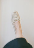 Embroidered Leather Driver Moccasin