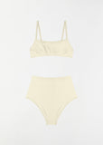 Undici High Waist Bikini — Ivory