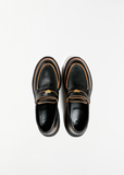 Leather Platform Loafers