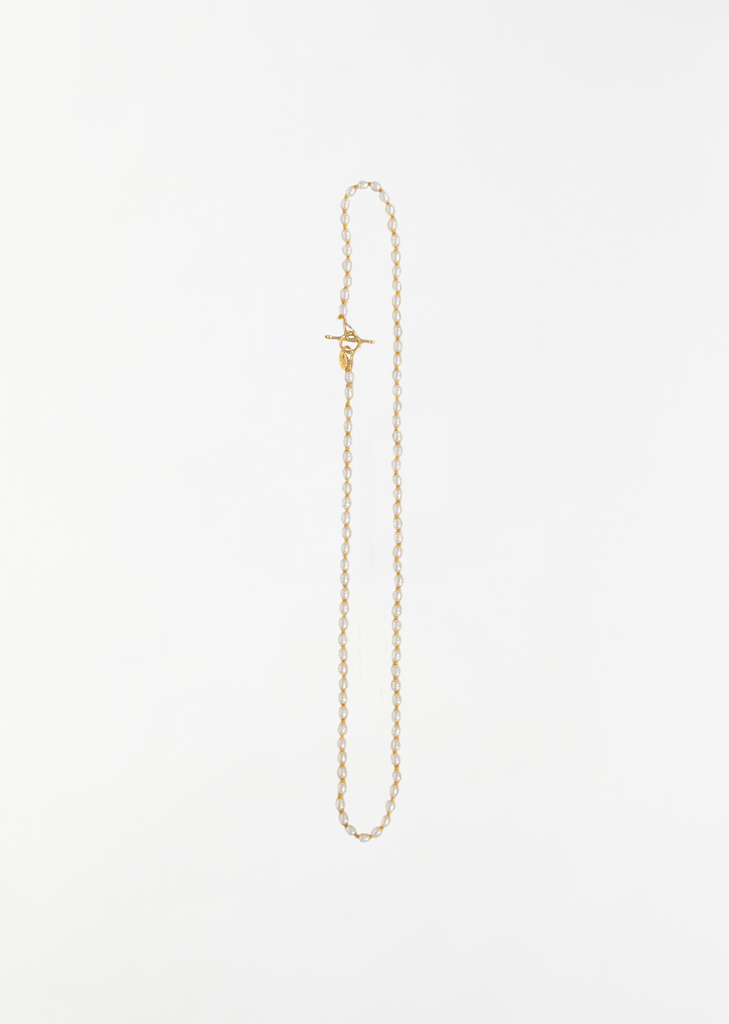 22k Keshi Pearl Necklace 18" — Marigold