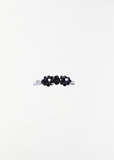 Mini Flower Hair Clip — Jet