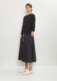 Mucra Cotton Flannel Blouse — Black