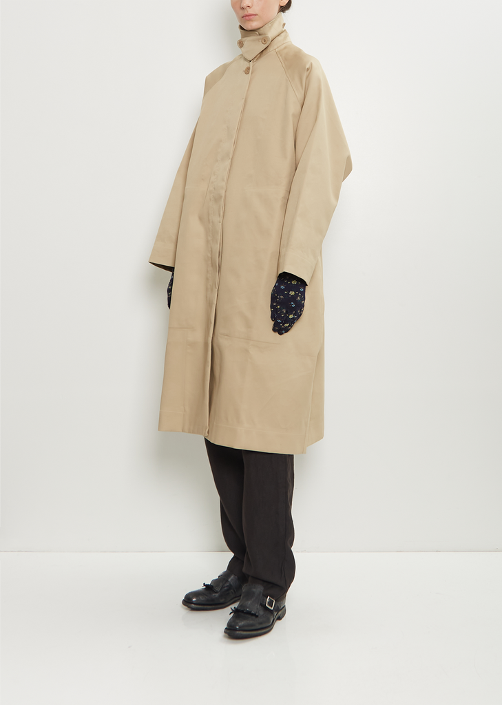 Sock Stretch Wool Knit Gloves — Navy