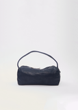 Leather Handle Bag, Small — Navy