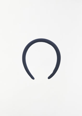 Classic Puffy Headband — Navy