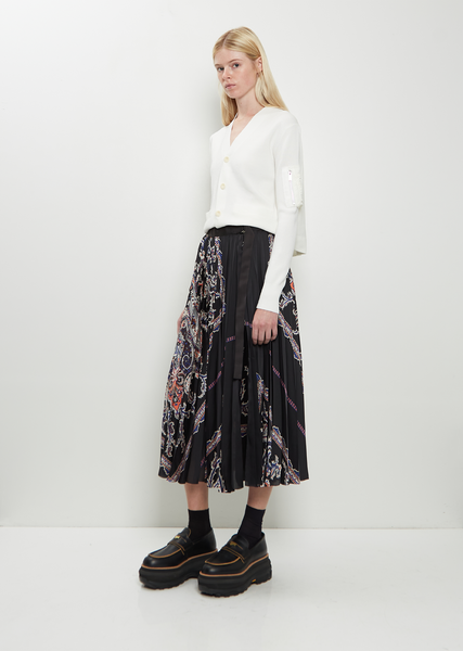 sacai サカイ 2025 Paisley Print Skirt【未使用】 Suiting x Paisley