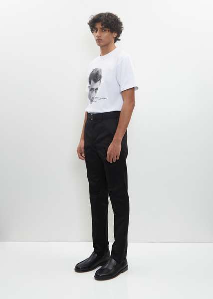 Cotton Chino Pants — Black – La Garçonne