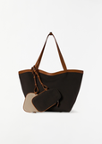 Park Tote Three Canvas — Brown / Ecru / Cuir Ans