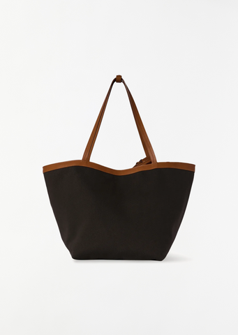 Park Tote Three Canvas — Brown / Ecru / Cuir Ans