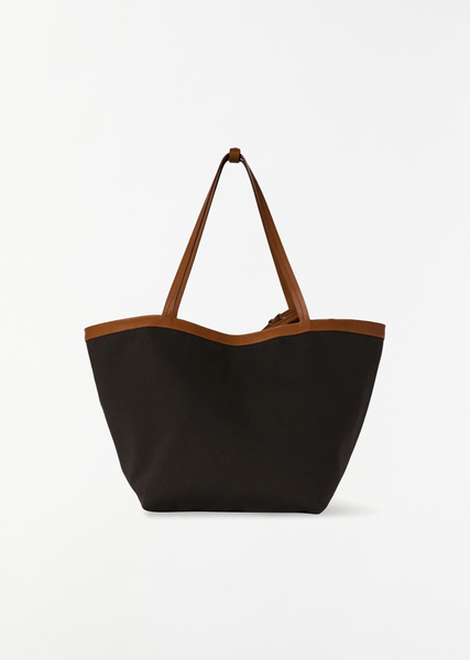 Park Tote Three Canvas — Brown / Ecru / Cuir Ans – La Garçonne