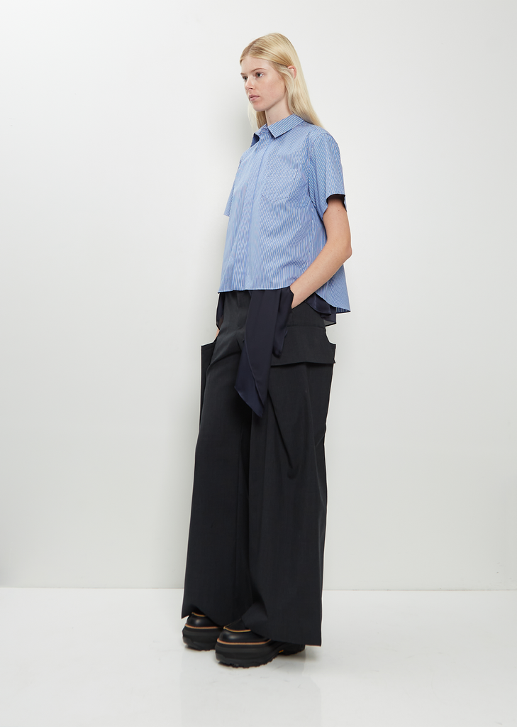 Poplin x Satin Shirt