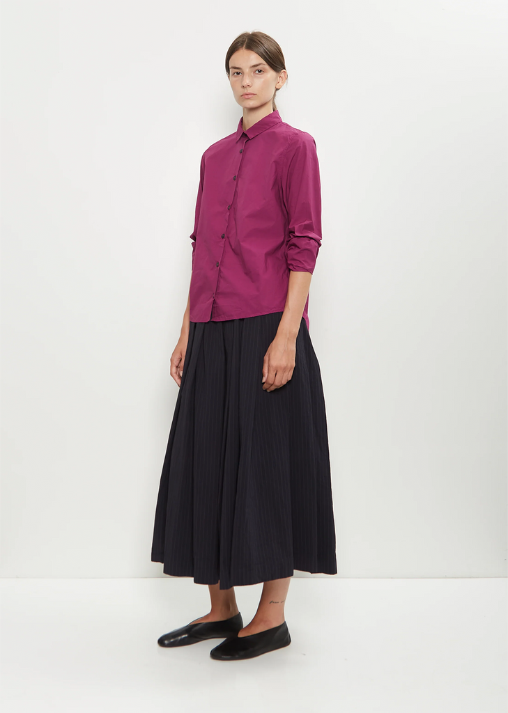 Tyrol Cotton Shirt — Raspberry