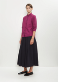 Tyrol Cotton Shirt — Raspberry