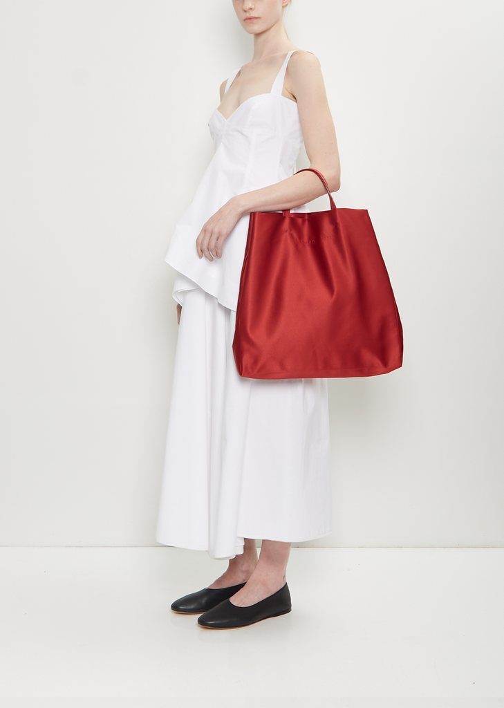 Jeanne Satin Bag — Ruby