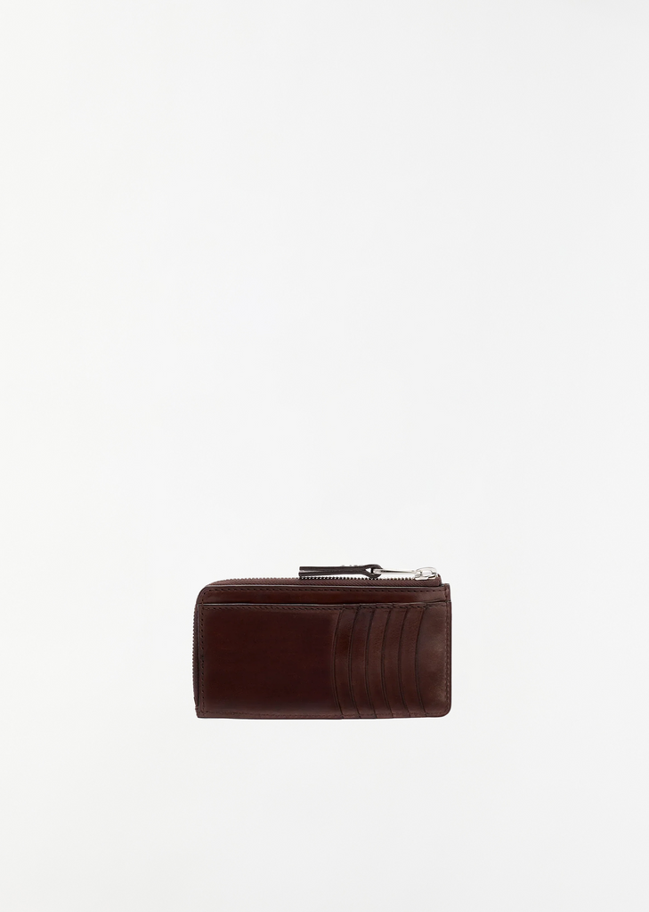 Patina Zip Coin Card Holder — Ristretto