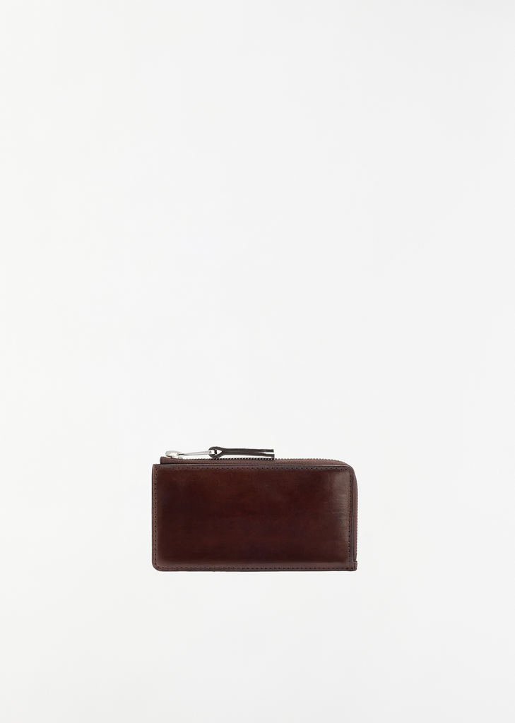 Patina Zip Coin Card Holder — Ristretto