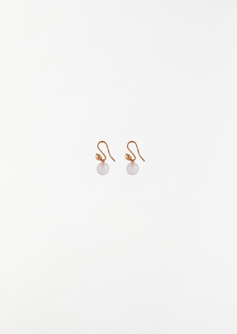 Pink Quartz Facetted Sphere Earrings