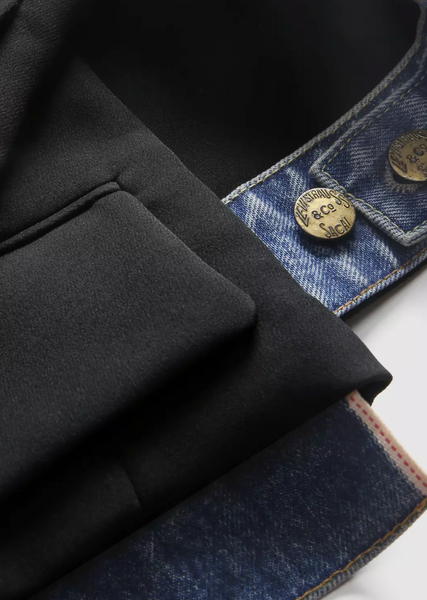 Shop Sacai - Levi's x Sacai Matelasse Twill Reversible Denim