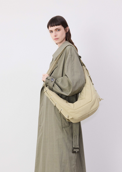 【25ss】　lemaire ゲームバッグ medium linen mediumgamebagclayfront_grande.
