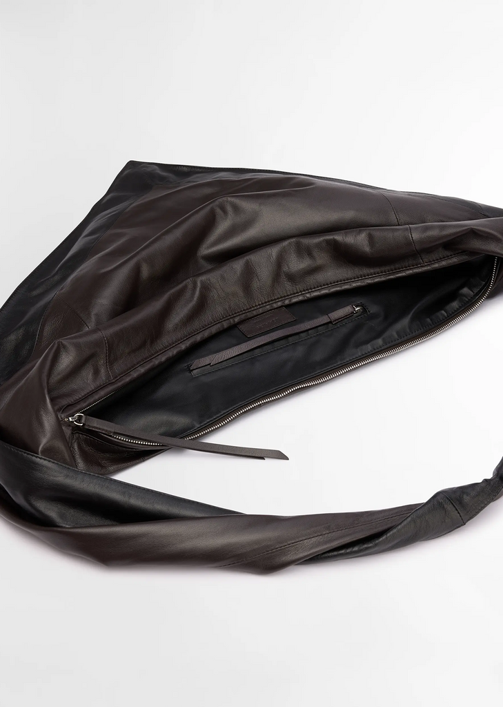 Scarf Leather Bag, Large