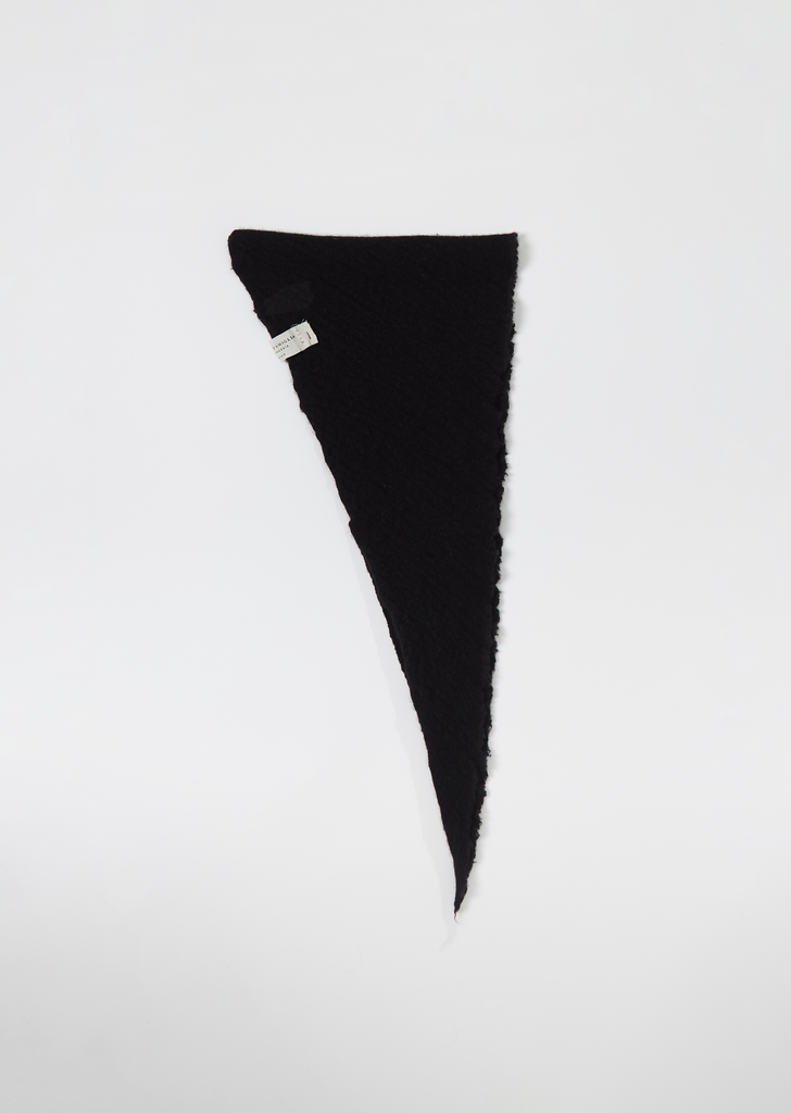 Soft Wool Cashmere Scout Scarf — Black