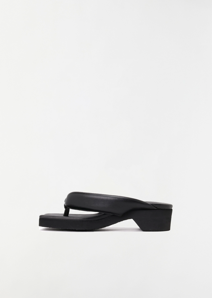 Leather Heel Geta