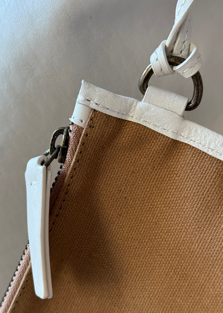 Matte Shopper Bag, Large — Chalk