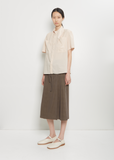 Cotton Foulard Short Sleeve Shirt