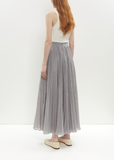 Organic Cotton Crinkled Plissé Skirt