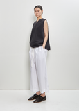 Paper Cotton Sleeveless Top OE  — Black