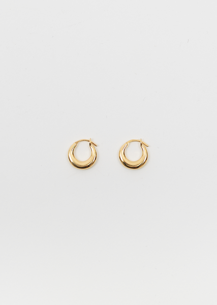 Gold Tiny Essential Hoops – La Garçonne Gold Tiny Essential Hoops – La Garçonne