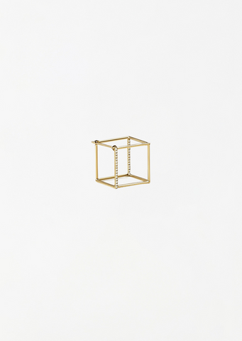 Diamond Square Earring 01 15