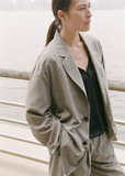 Technical Silk Single Breasted Jacket