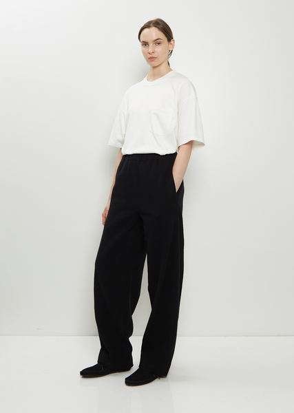 Wool Cashmere Fleece Easy Twist Trousers – La Garçonne