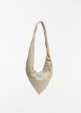 Scarf Leather Bag, Small — Stone